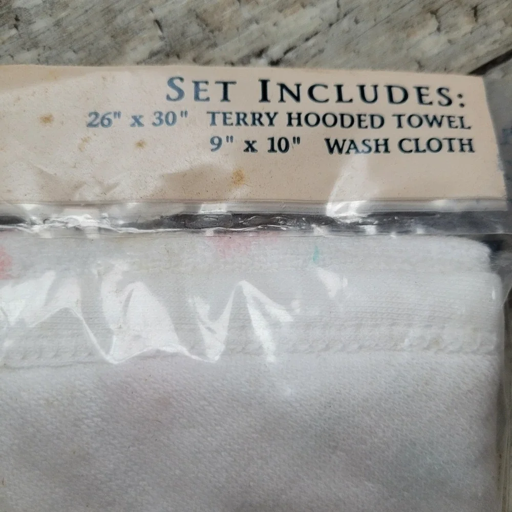 Vintage‎ New Old Stock Baby Boy Bundle - Gerber Onesies, Bunny Towel & Bear Burp